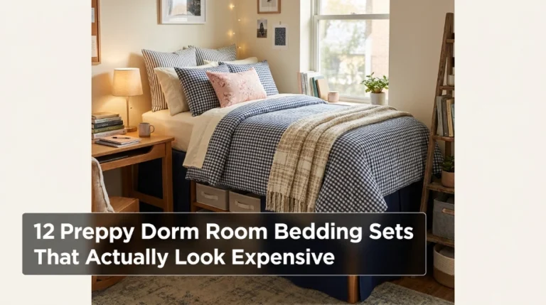 preppy dorm room bedding