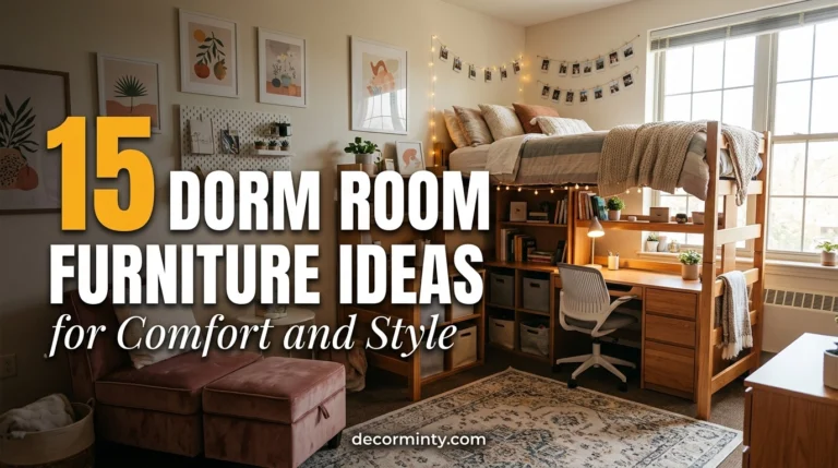Dorm Room Furniture Ideas for Comfort and Style