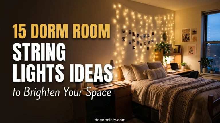 Dorm Room String Lights Ideas to Brighten Your Space